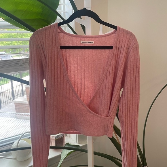 Like New: Reformation: cropped ballet-core cashmere - Picture 6 of 8